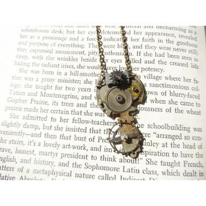Steampunk Bronze key cosplay necklace 50